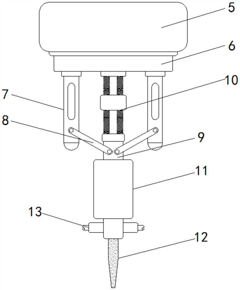 Efficient self-cleaning perforating device for hardware machining