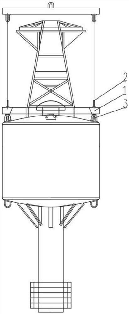 Mechanical lifting appliance special for drum buoy