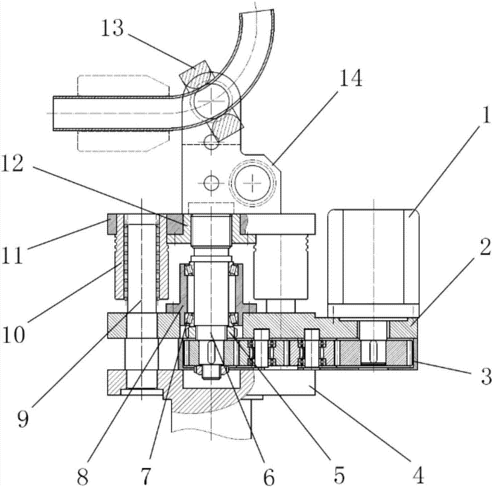 Bending forming device for multiplanar tube