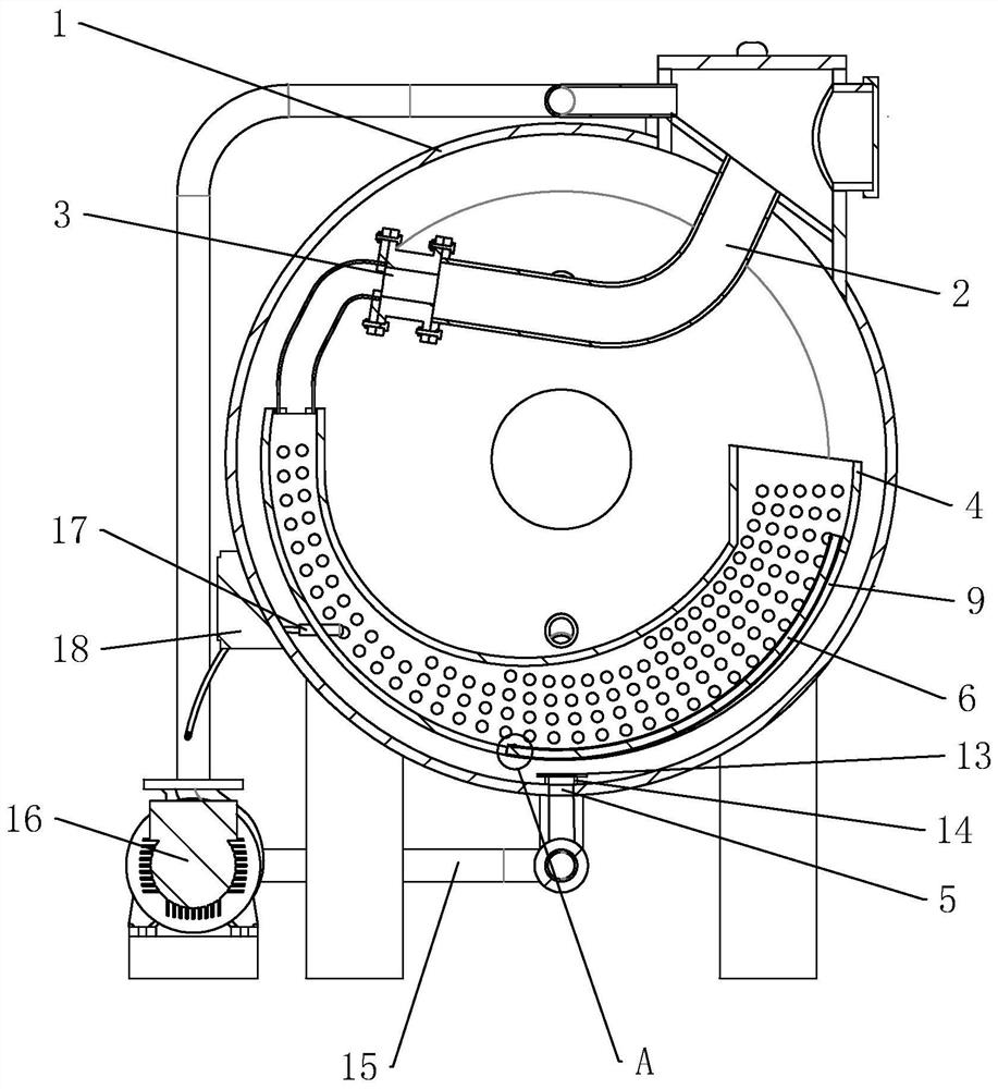 High-temperature high-pressure energy-saving dyeing machine uniform in cloth dyeing and coloring