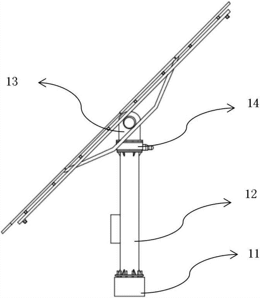 Self-cleaning sun tracking device and solar sun tracking method of compound photovoltaic assembly