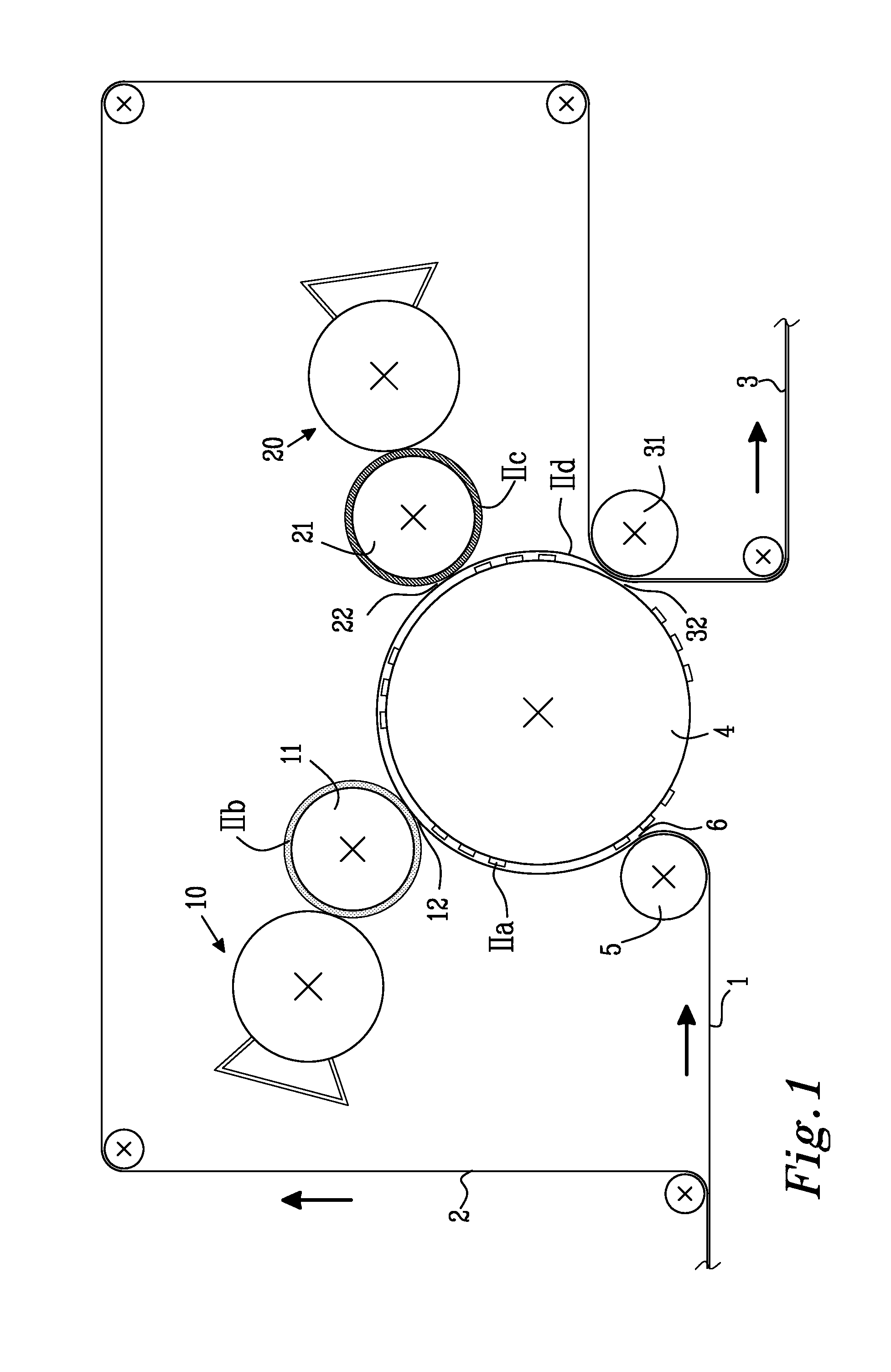 Method and device for producing a printed and embossed web