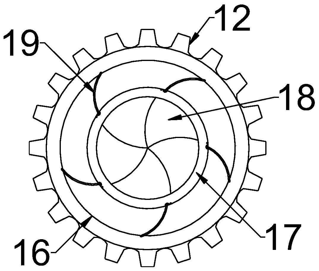 Batch-type uniform-speed discharging stirring device and construction method for self-leveling terrace