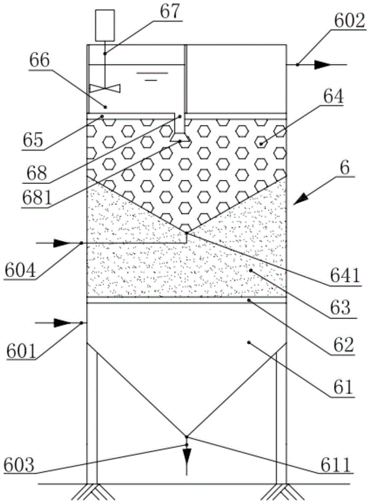 Circulating water treatment tower and treatment system of fish multiplication and releasing station in hydropower project