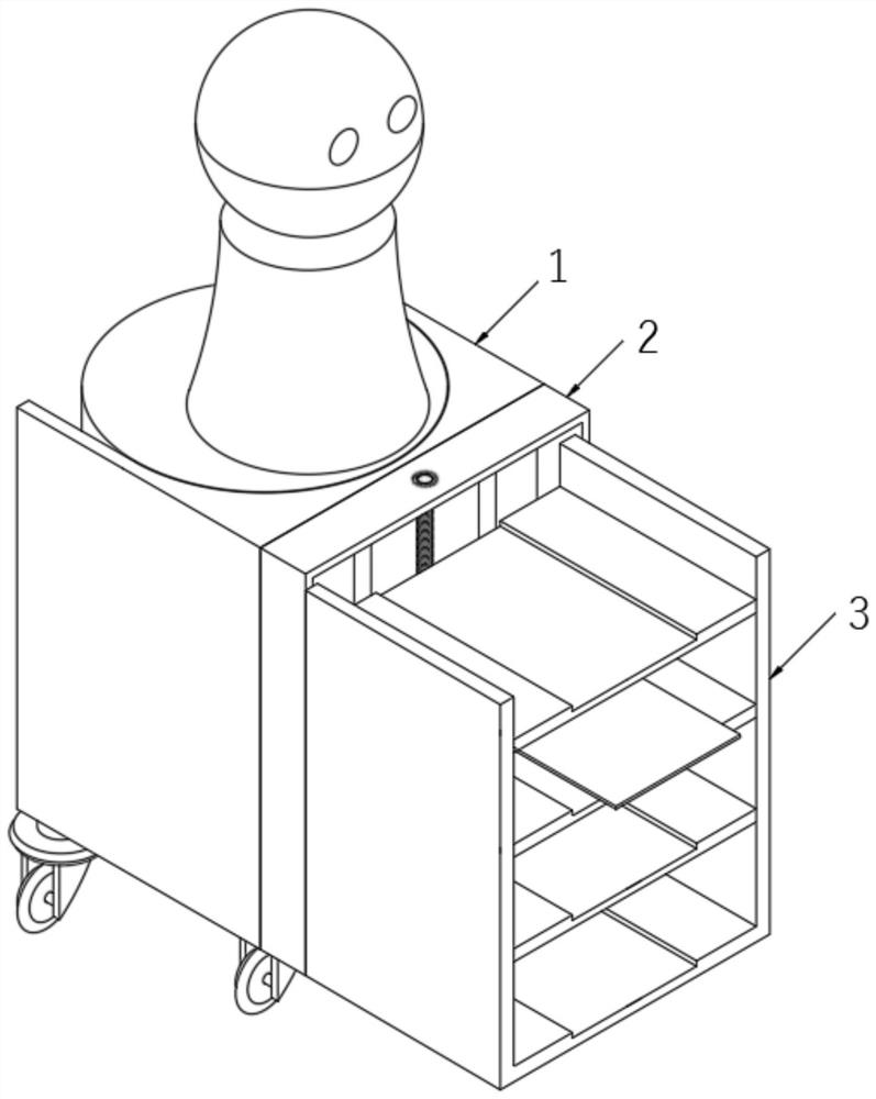 Tray robot with information traceability structure