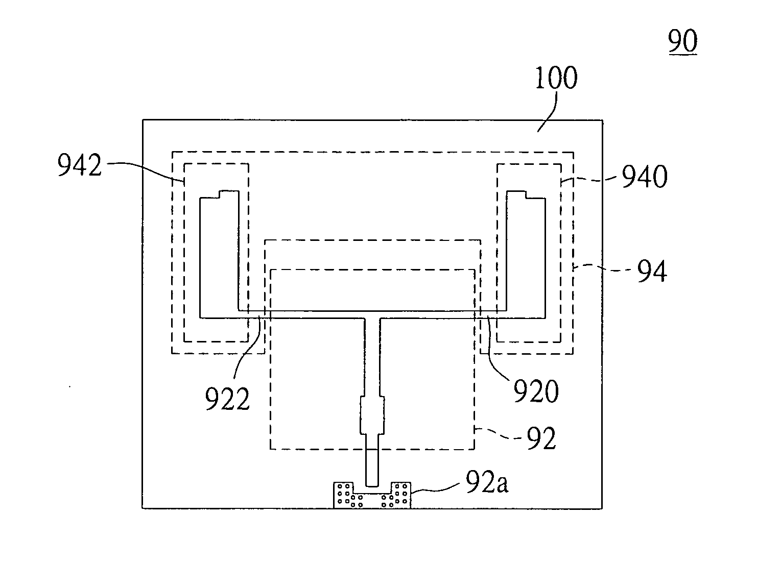 High gain broadband planar antenna