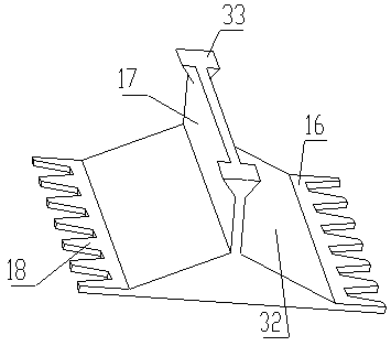 Snow shoveling device for pigsty roof