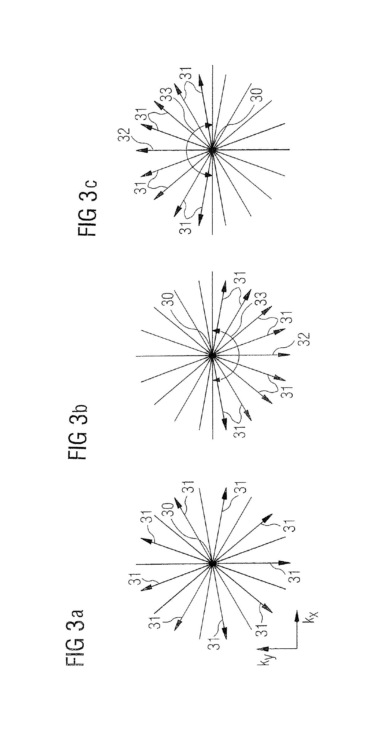 Method and apparatus for generating a magnetic resonance image with radio collection of magnetic resonance data to avoid image artifacts