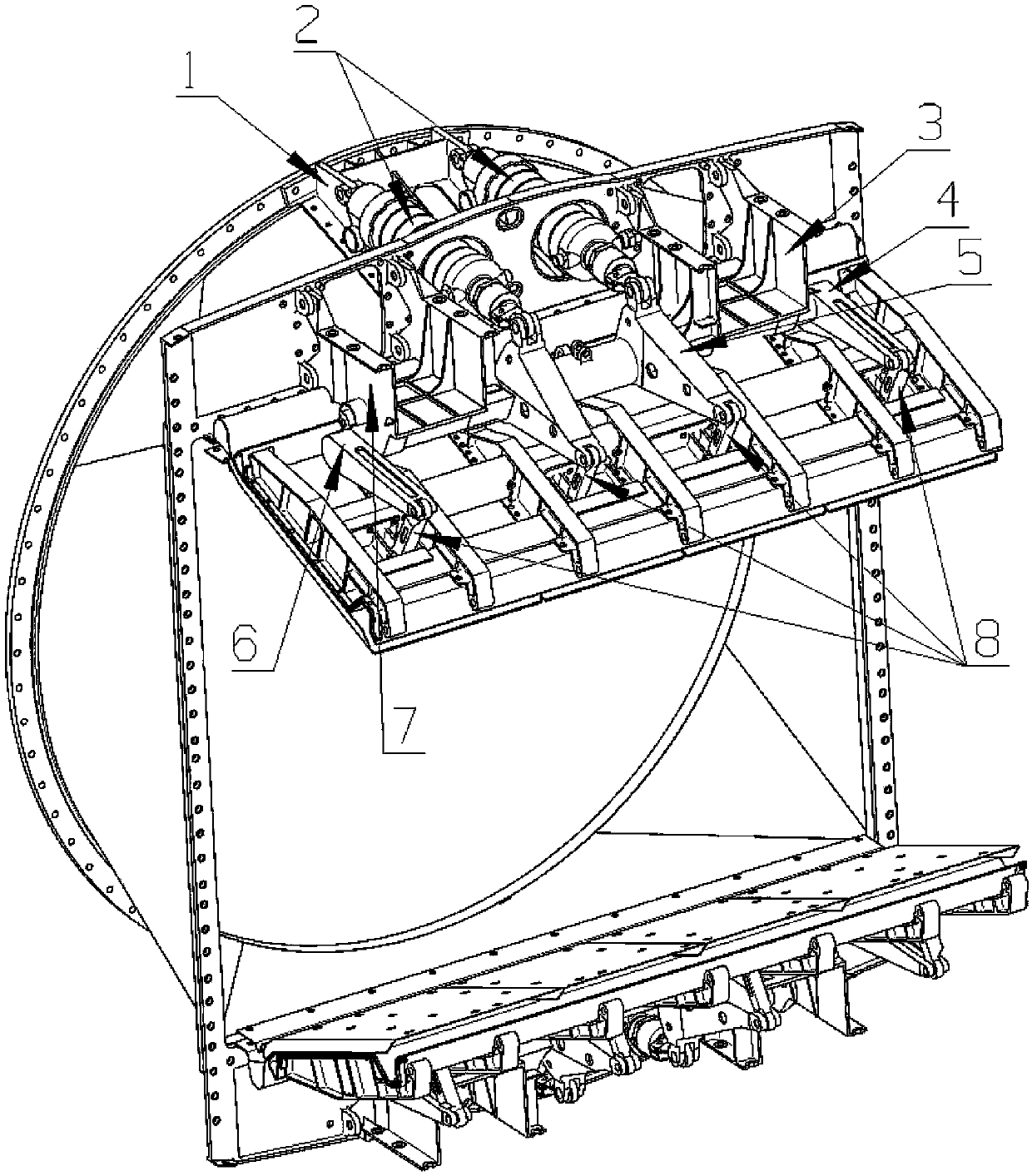 Two-dimensional nozzle throat area control mechanism