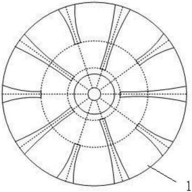 Natural ventilation wet type cooling tower ventilation device