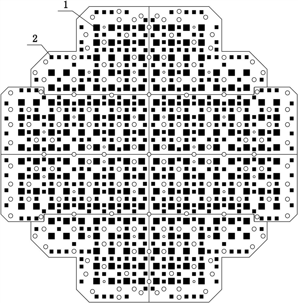 Ku/Ka dual-frequency dual-polarization phased-array antenna radiation array