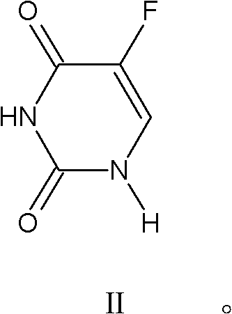 5-fluorouracil drug intermediate, preparation method and application thereof