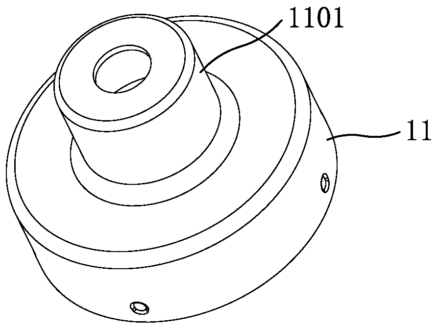 Environment-friendly high-rigidity pressing type atomizer and manufacturing method thereof