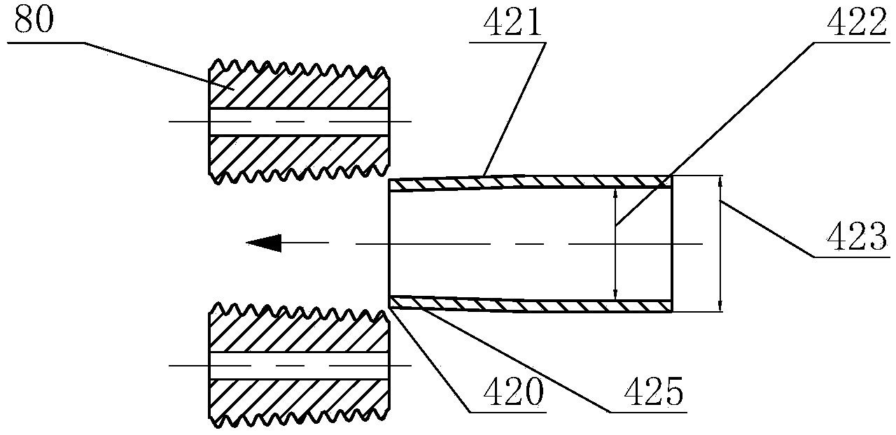 Method for rolling external tube thread, rolling head and rolling equipment thereof