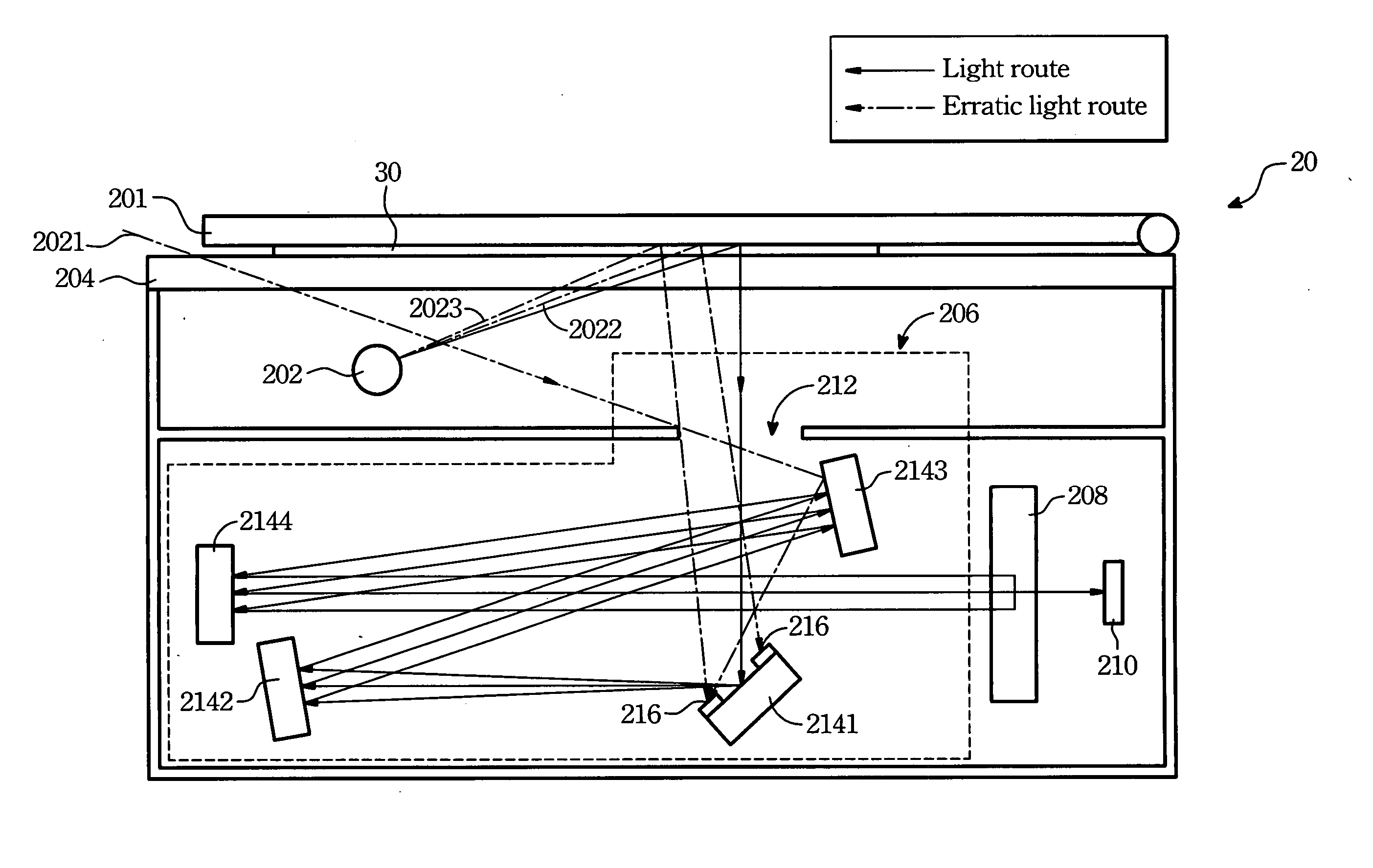 Light-guide module having light shielding structure