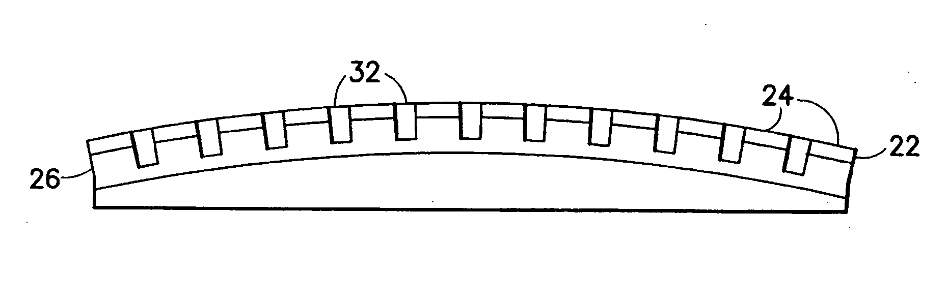 Curved micromachined ultrasonic transducer arrays and related methods of manufacture