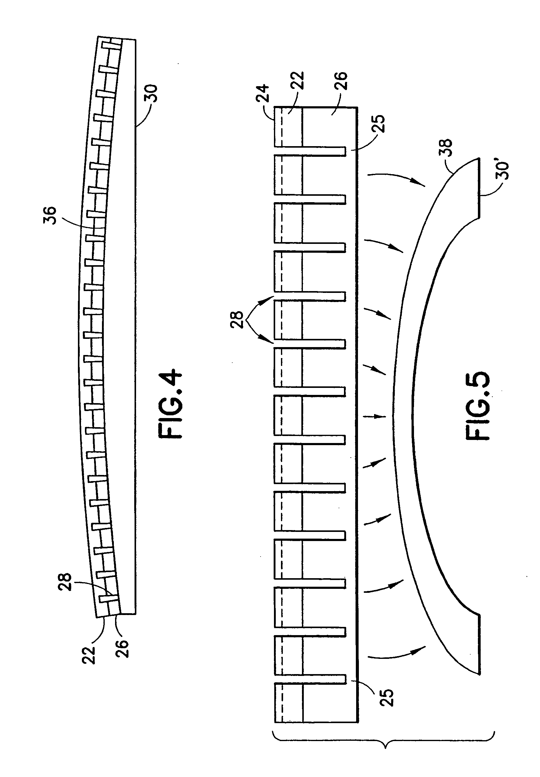 Curved micromachined ultrasonic transducer arrays and related methods of manufacture