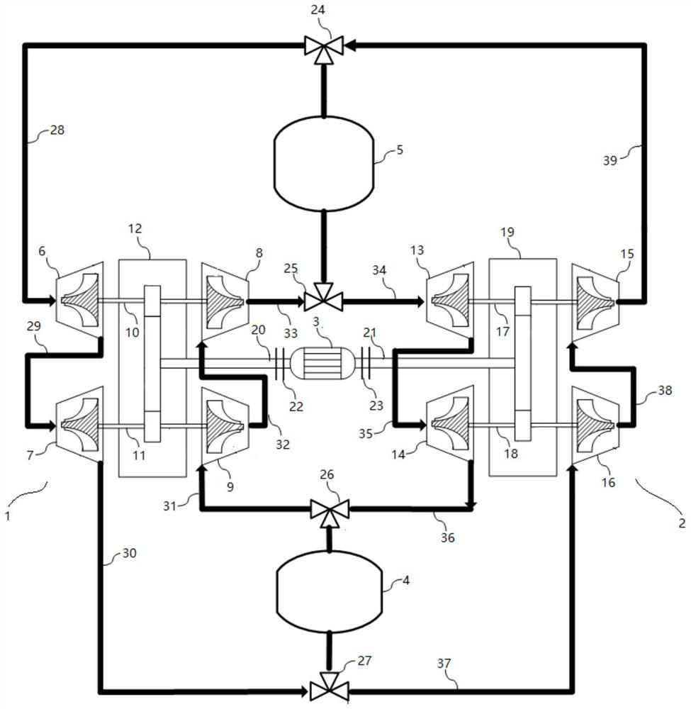 Compression expansion type energy storage system and energy storage control method