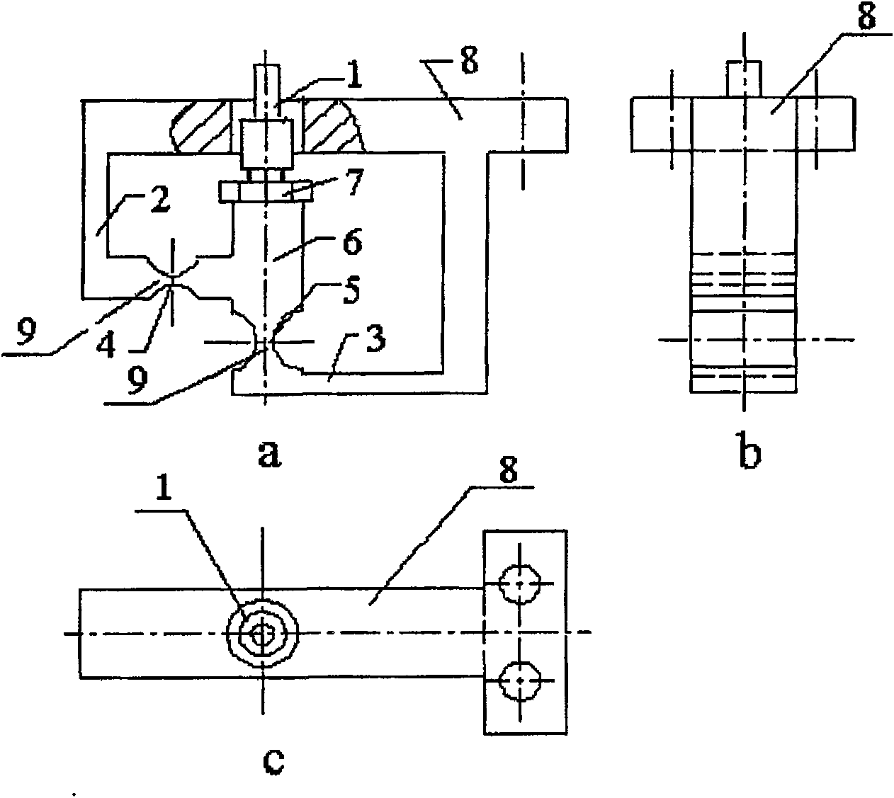 Probe type friction force sensor