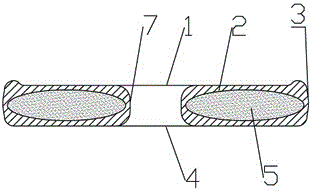 Layered crusty pancake with sandwich layer and making method