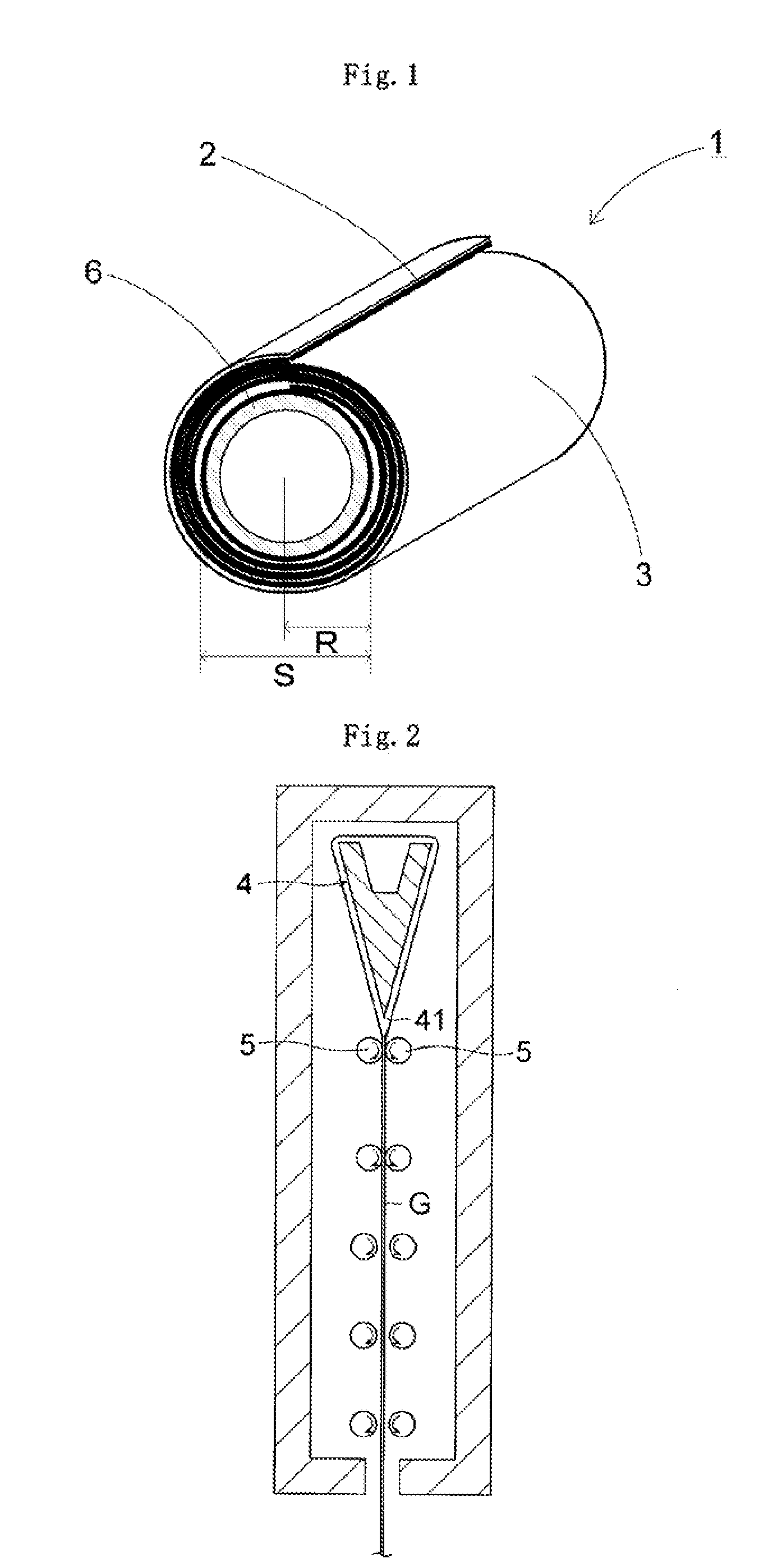 Glass roll, device for producing glass roll, and process for producing glass roll