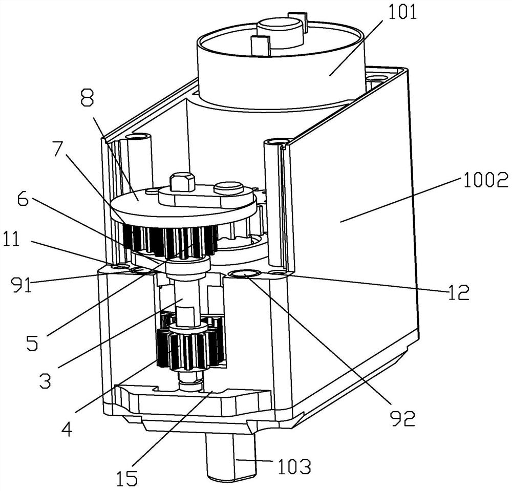 Separation and reunion device of electronic unlocking mechanism