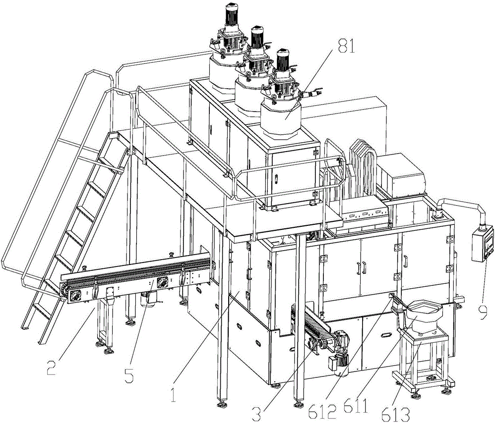 Full-automatic high-speed welding terminal dispensing all-in-one machine