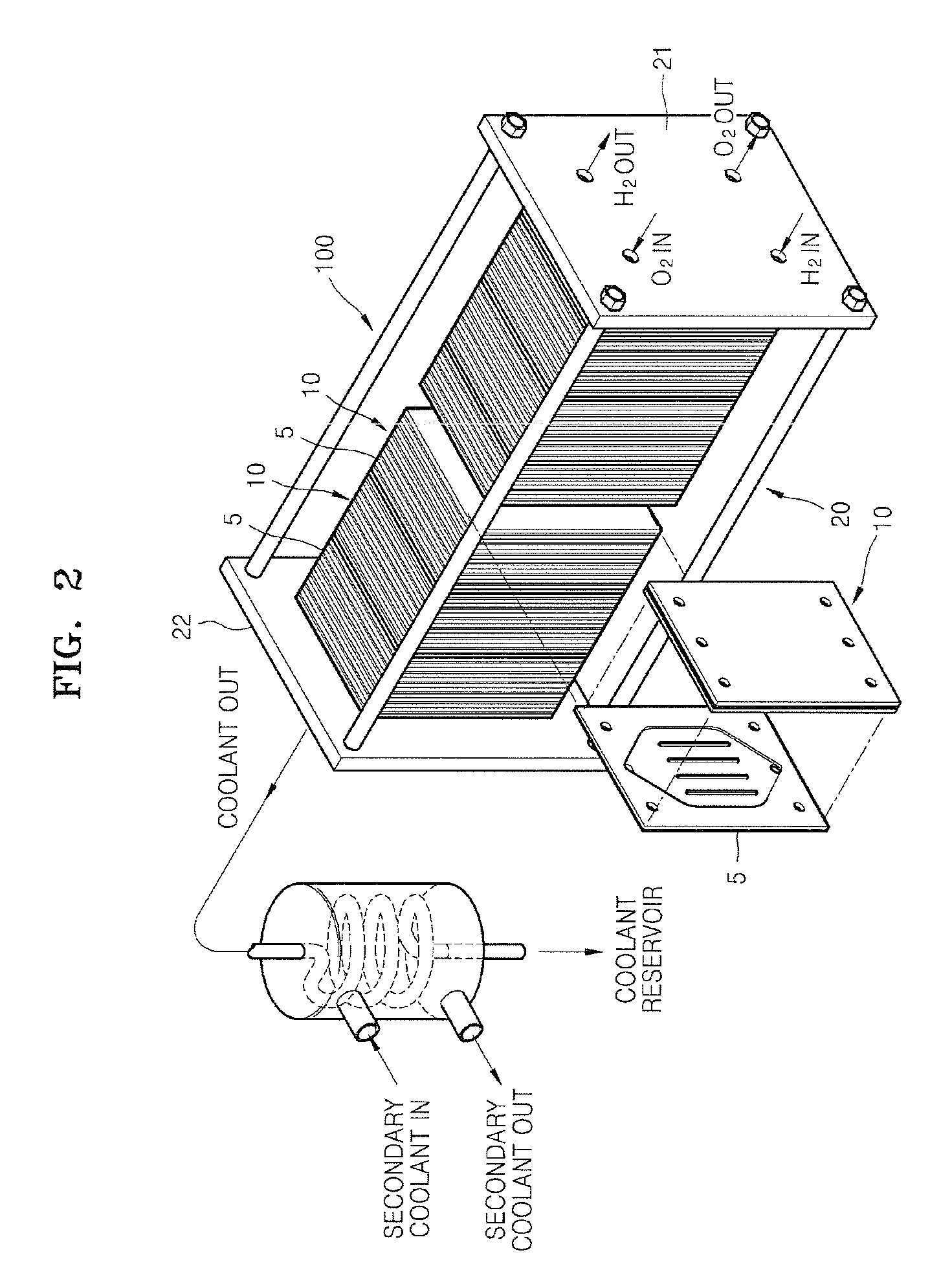 Method of rapidly increasing internal temperature of a fuel cell stack during starting of fuel cell system