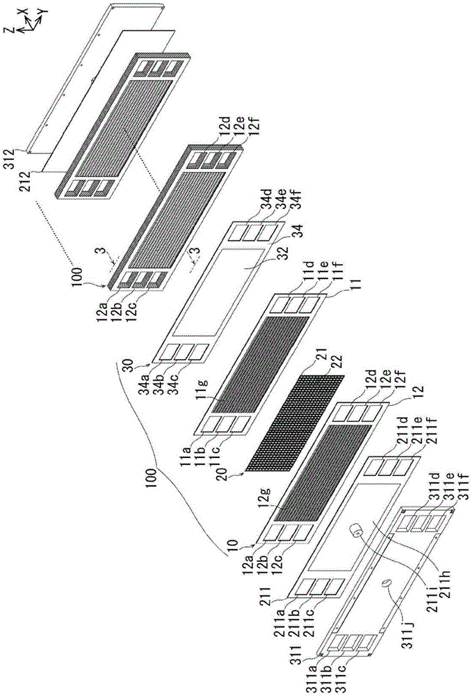 Attachment structure for deformation absorption member and attachment method