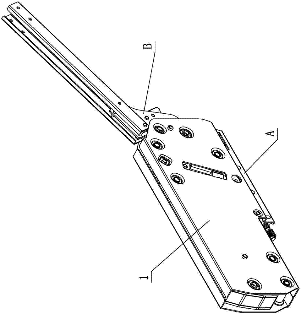 Elastic acting force structure of furniture upturning device