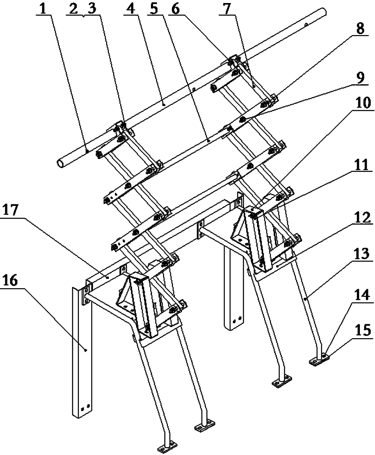 Cotton picker air pipe control mechanism