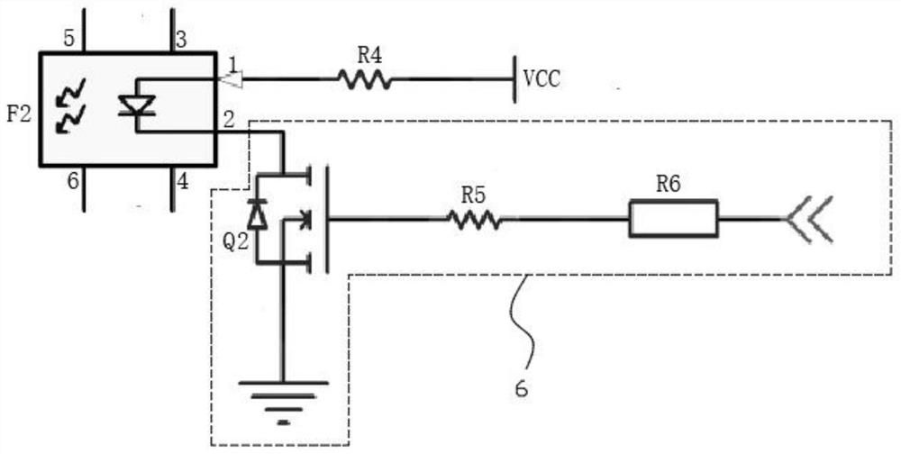 Device for triggering excimer laser