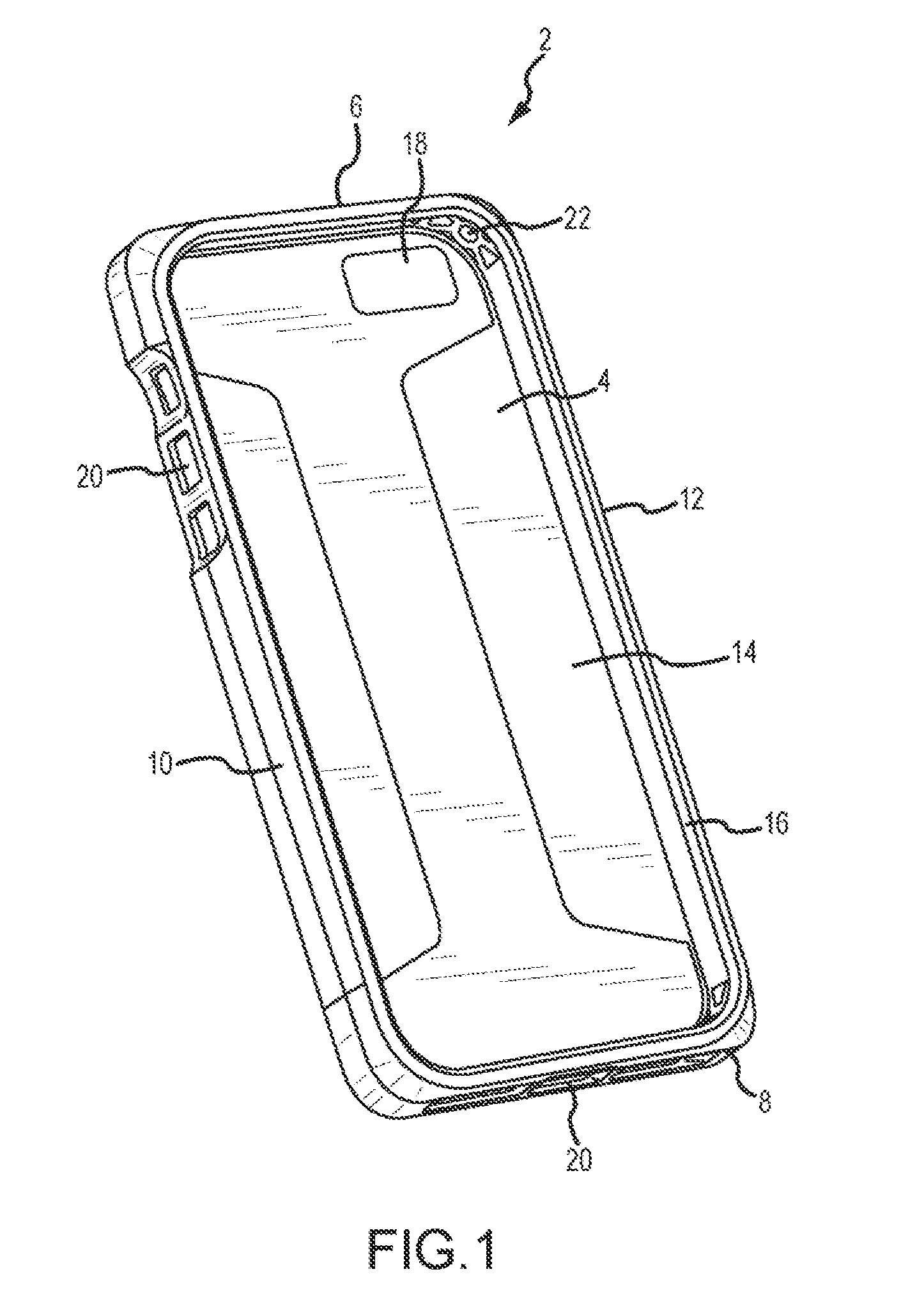 Protective case for an electronic device