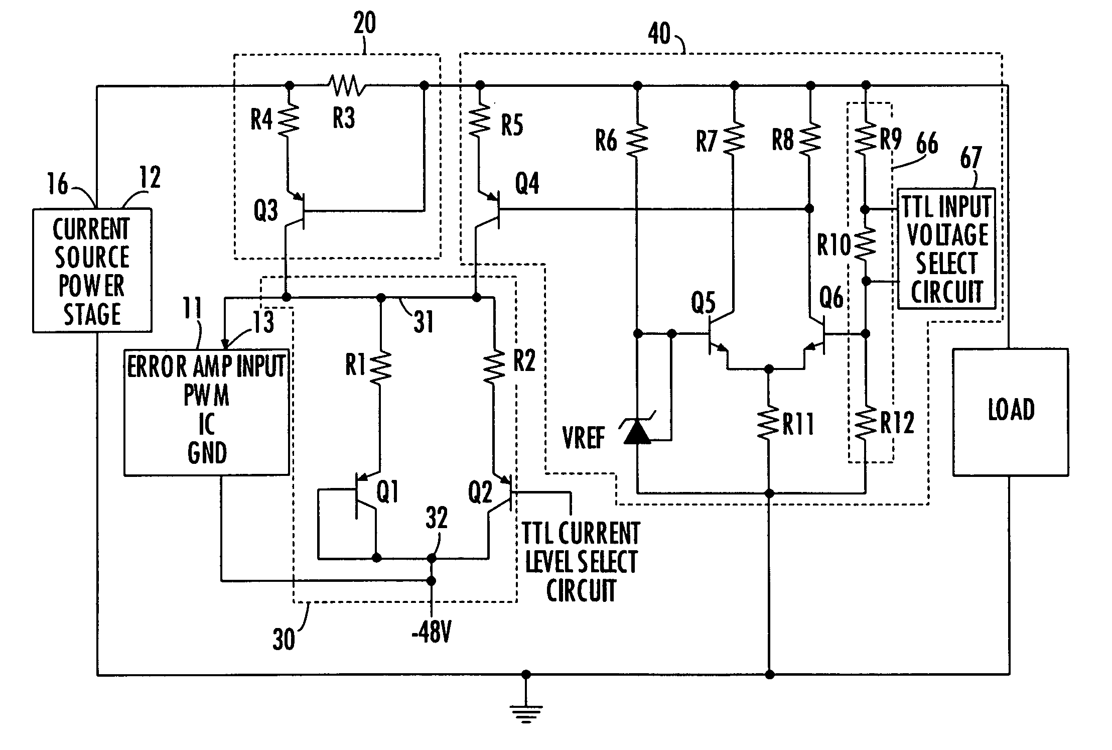 Output current and voltage regulating interface for remote terminal