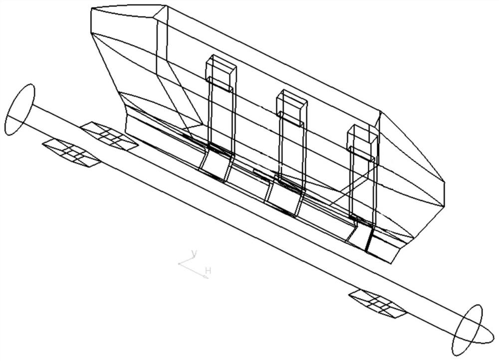 A self-absorbing strut structure applied to small waterplane area catamaran