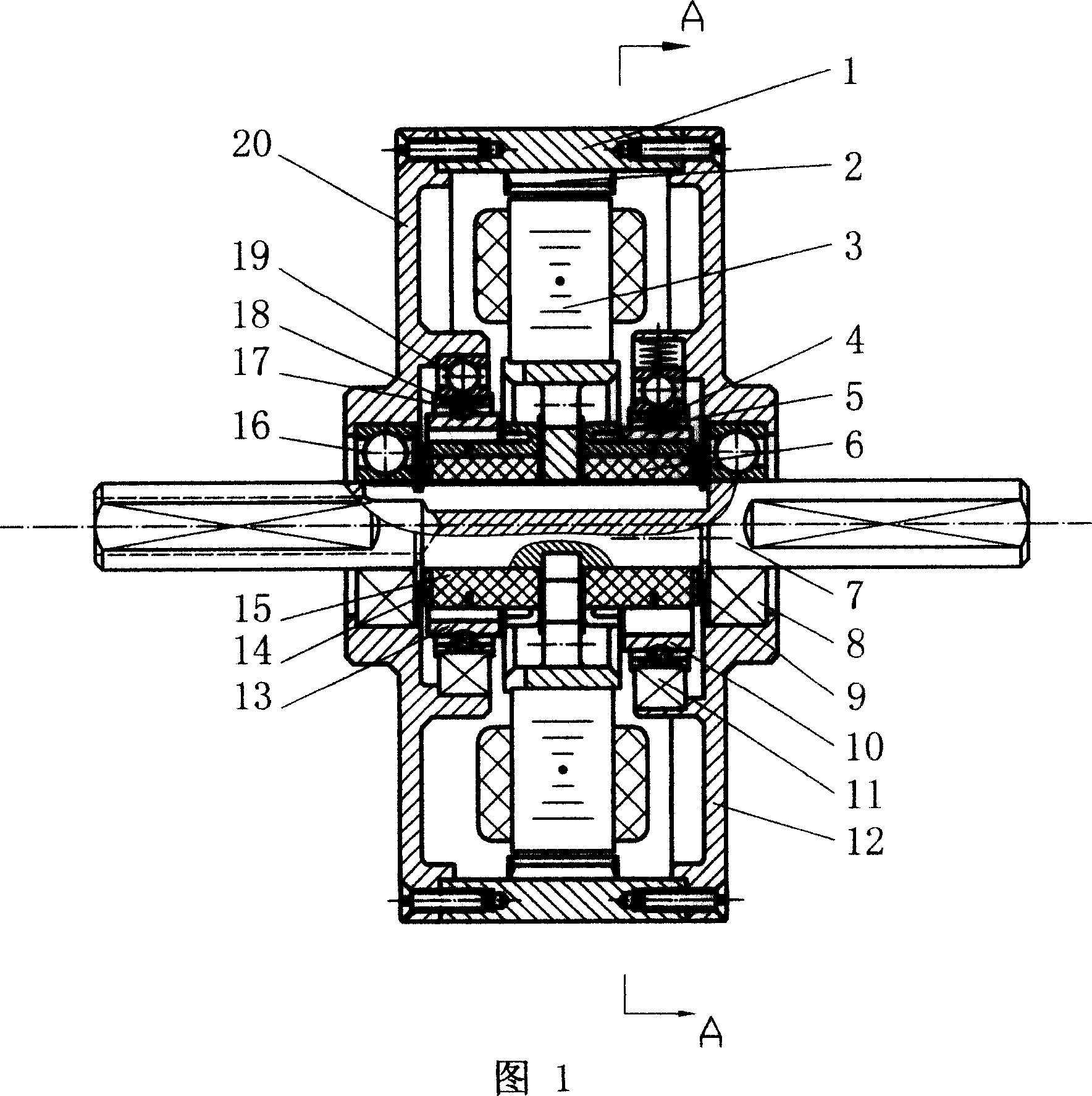 Brushless synchronous communicating DC hub motor