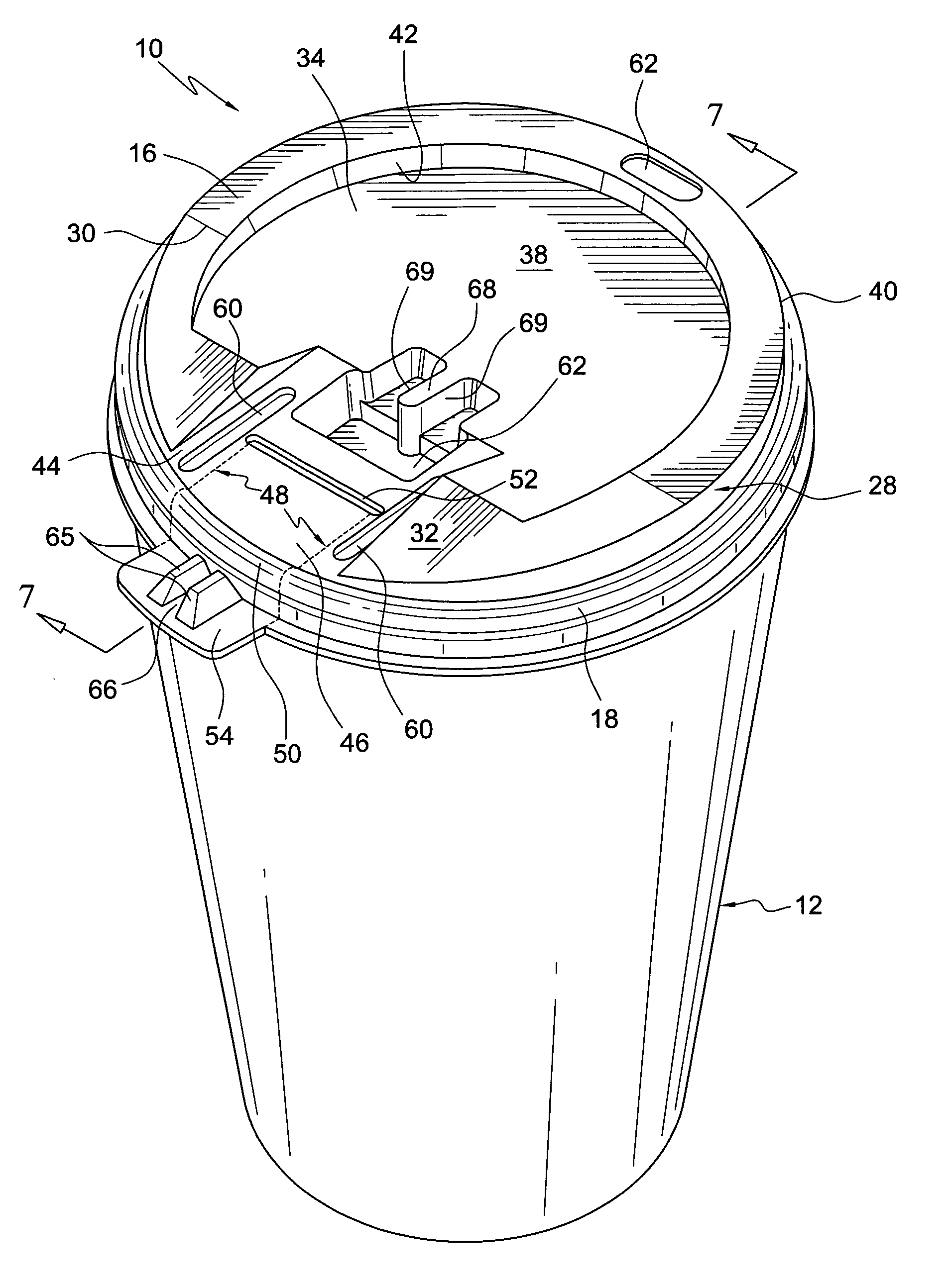 Hot cup lid