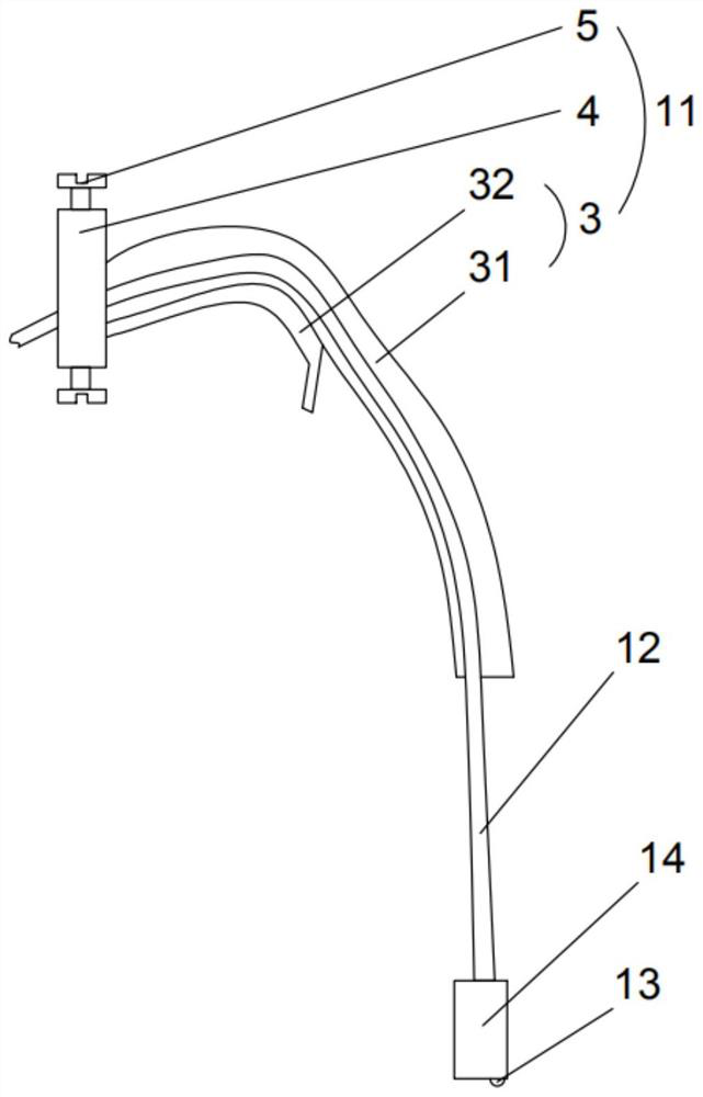 Gastroscope examination and treatment device