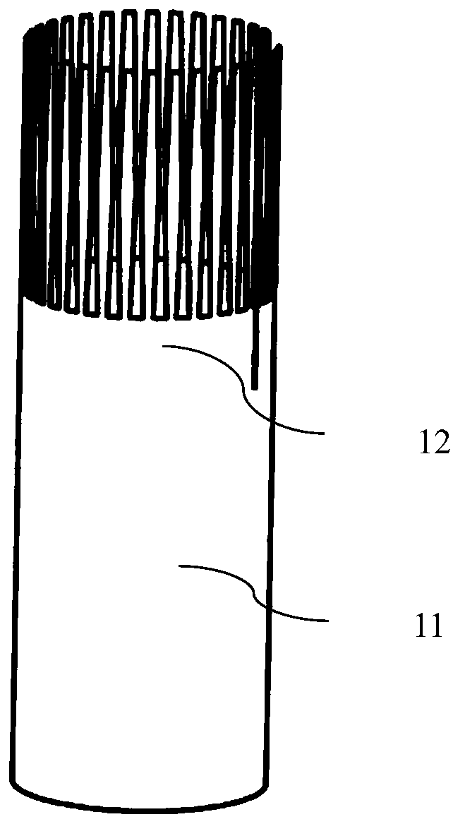 Radial electrospinning nozzle based on differential polygonal blades