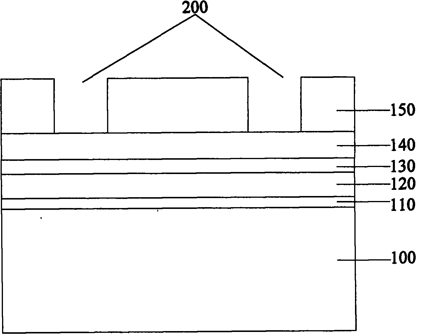 Contactless nanocrystalline split-gate flash memory sharing word line and manufacturing method thereof