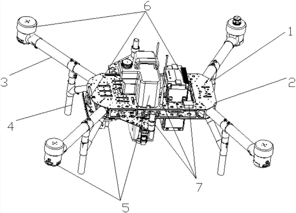 Multi-rotor plant protection unmanned aerial vehicle