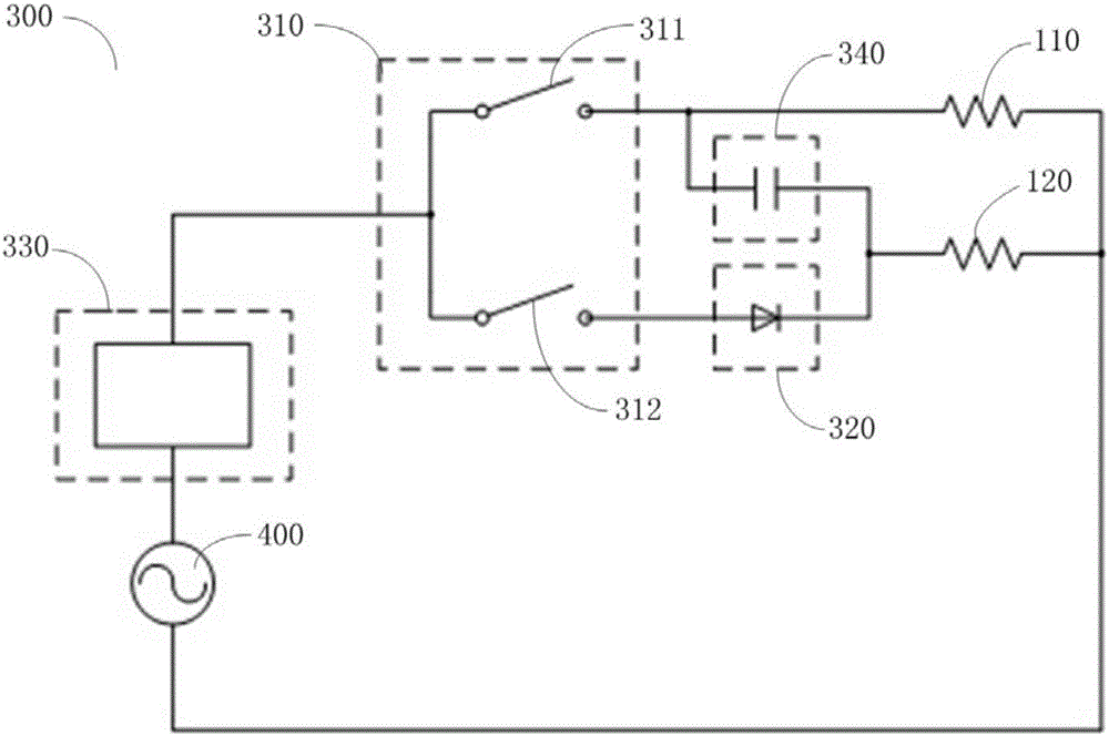 Self-starting electric control device, single-phase permanent-magnet motor and self-starting electric control method