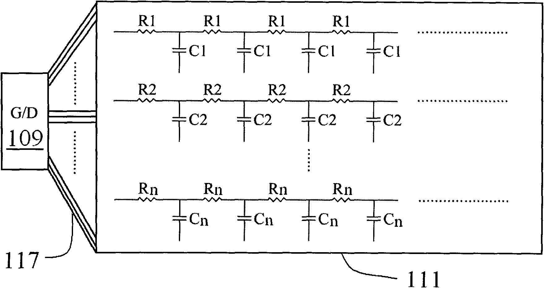 Method for eliminating bright and dark lines of liquid crystal display panel