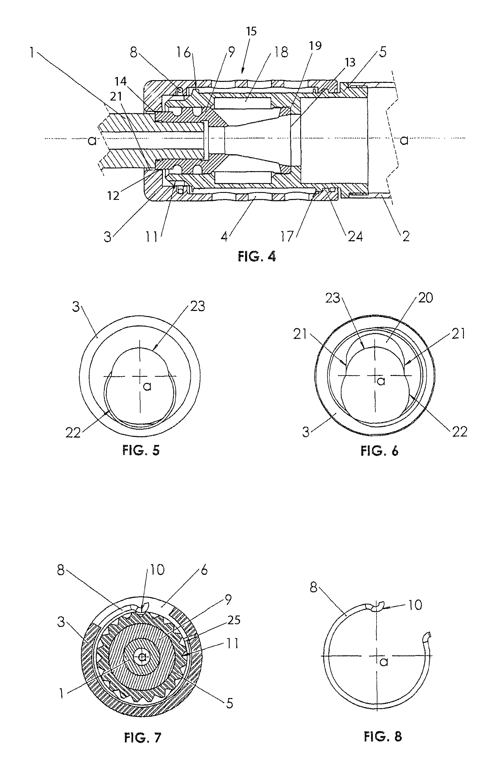 Omni indexing mount primarily for attaching a noise suppressor or other auxiliary device to a firearm