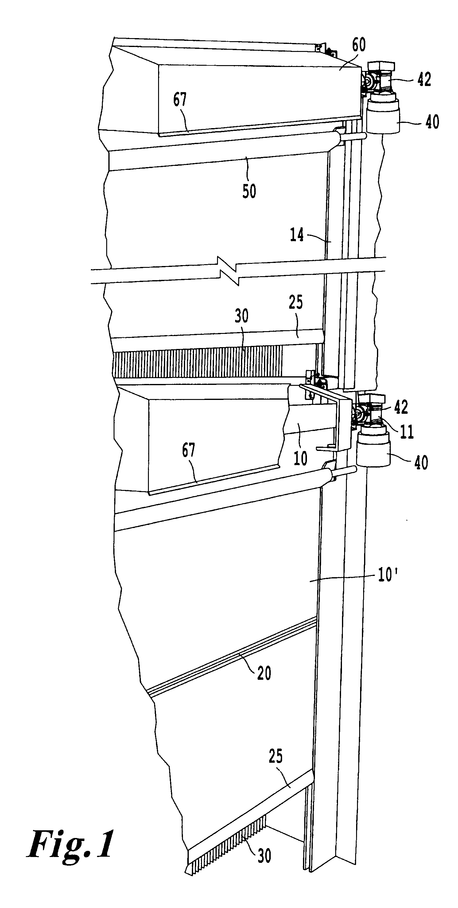 Heat exchanger door system with movable door