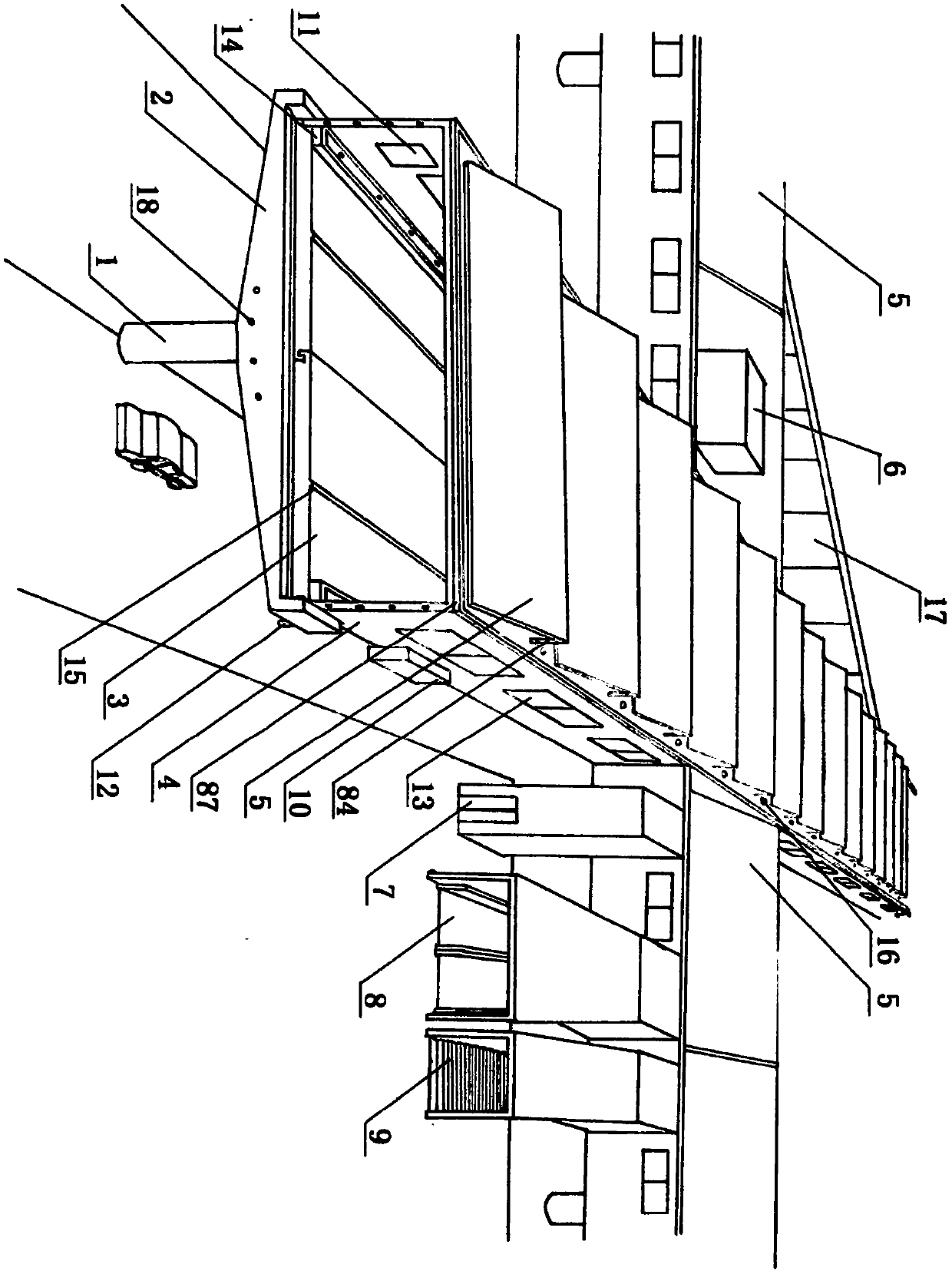 Urban overpass road network and operation mode thereof