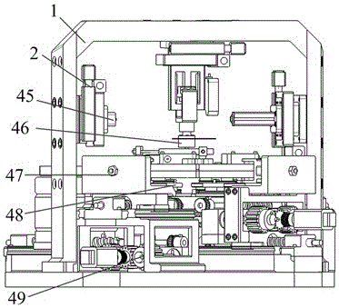 Material mechanical property in-situ testing system and method in dynamic and static load spectrum