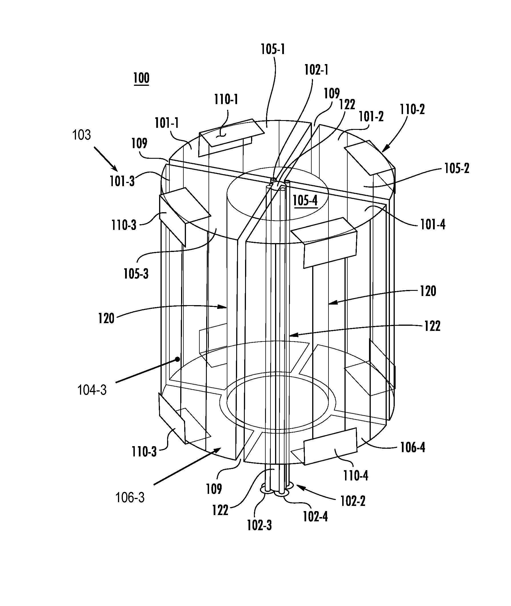 Compact cylindrically symmetric UHF SATCOM antenna