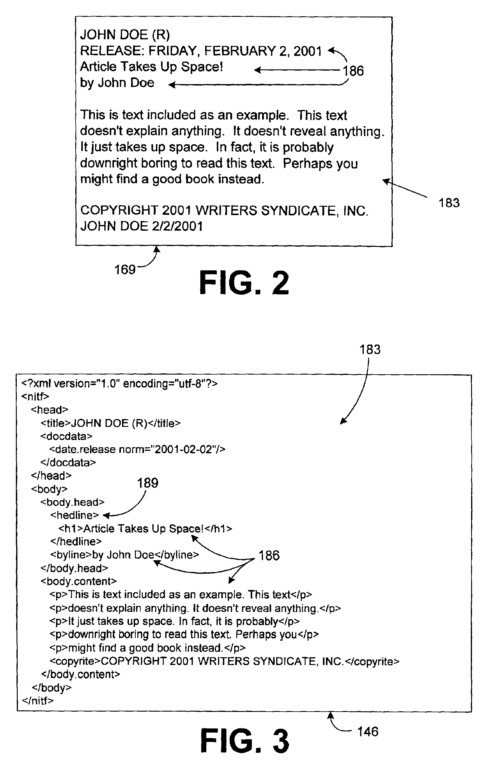 Formatting a content item in a text file using a discrimination stylesheet created using a heuristics stylesheet