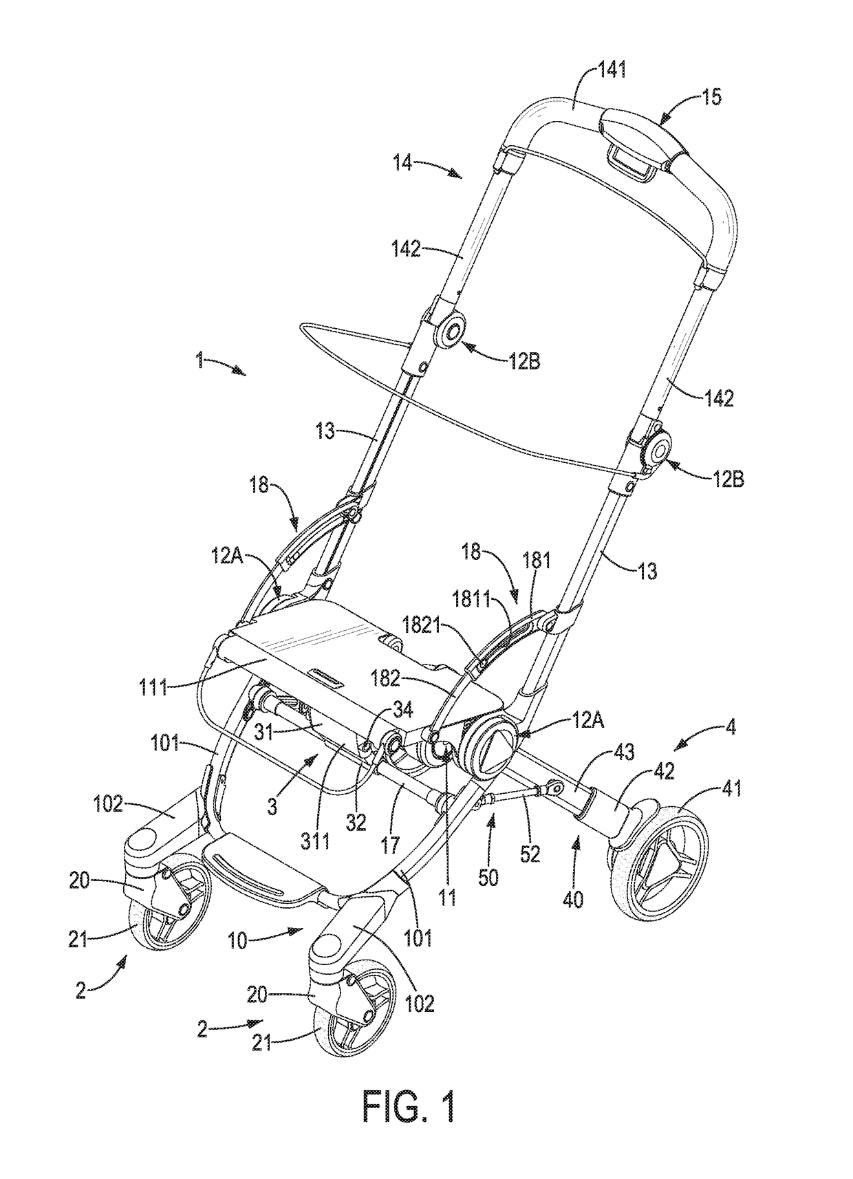 Stroller frame